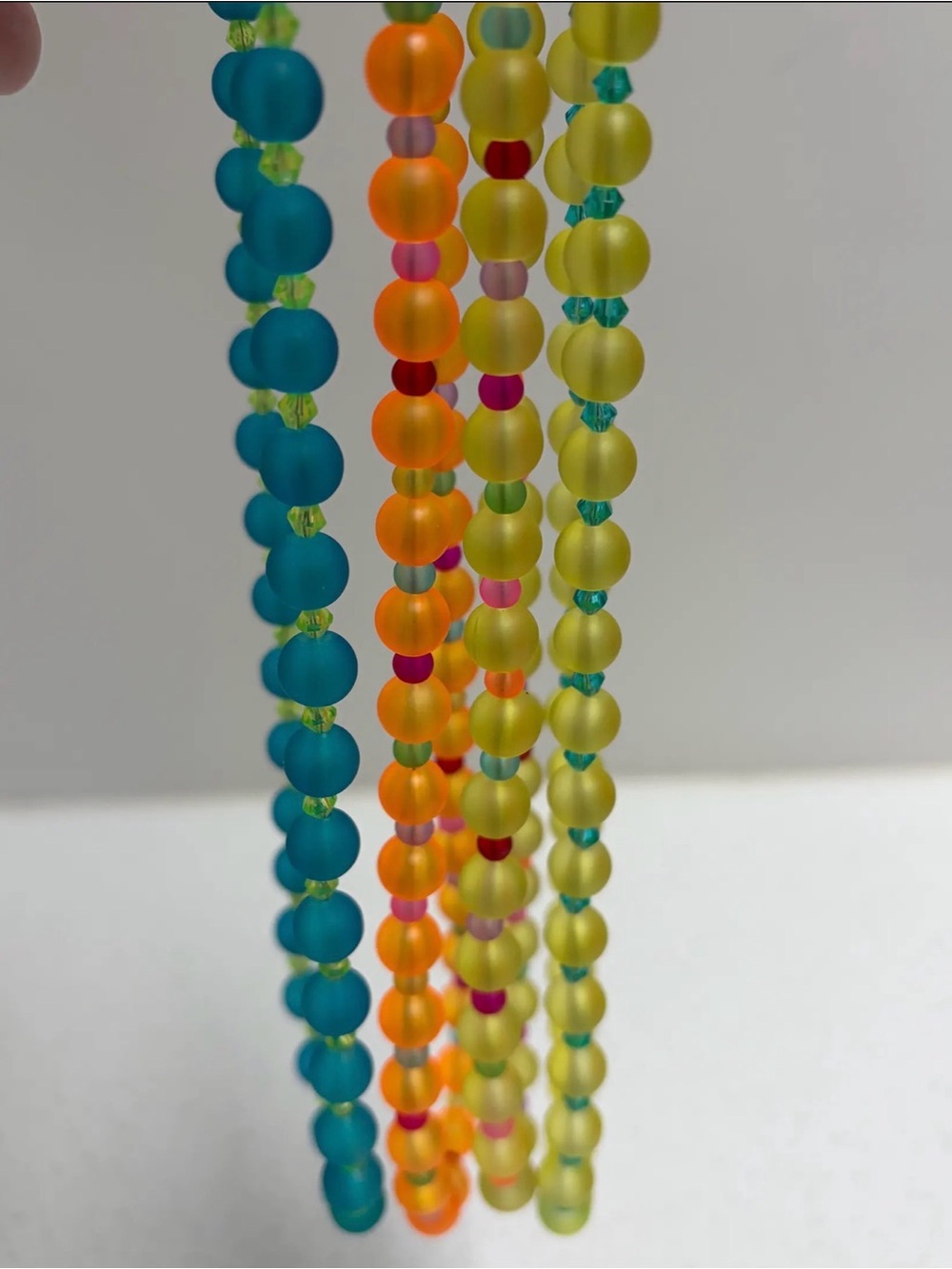 Multicolor Beaded Women's Necklace - Vibrant Summer Colors - Picture 5 of 6